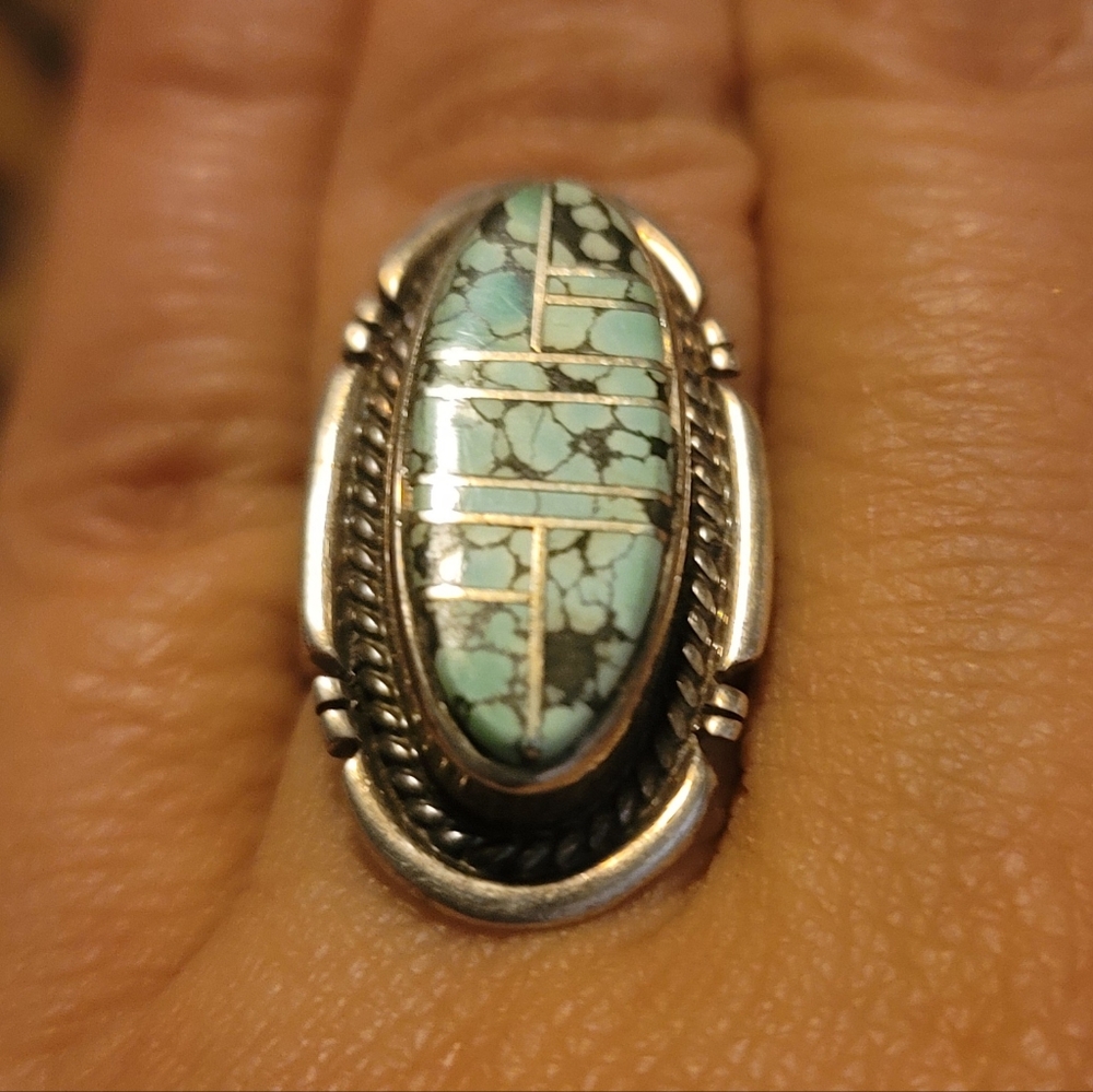 Navajo P.A Smith Sterling Silver Ring Sz5